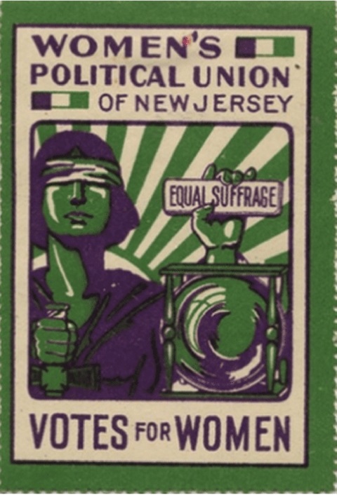 poster of women's political union of new jersey votes for women