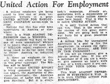United Action for Employment. 
