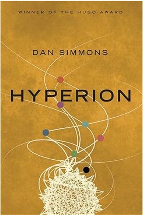 yellow book cover with the word Hyperion 